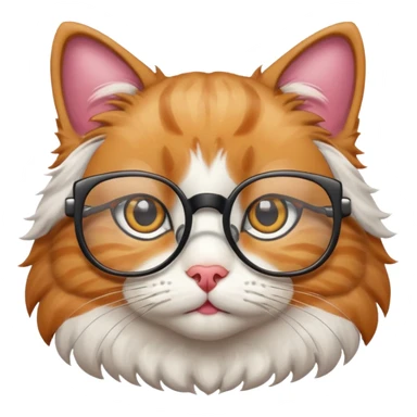 Кот в очках sticker