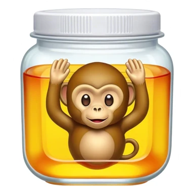  A monkey is a Jell-O  sticker
