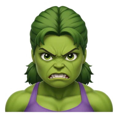 female hulk for marvel movies face only sticker