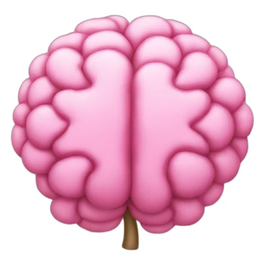 brain sakura flower sticker