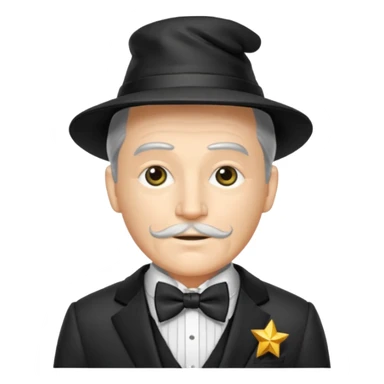 The Wizard from the Wizard of Oz with suit with bow tie sticker