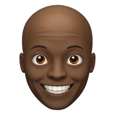 Un homme noir avec un gros crâne  sticker