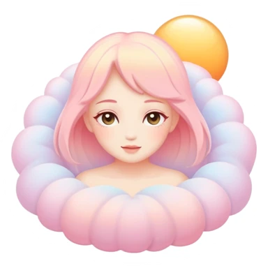 Divine ethereal Romantic warm-colored pastel lush aesthetic sticker