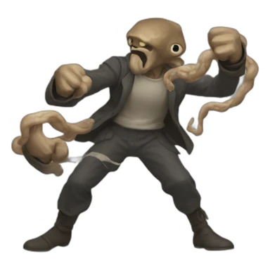 octogon fight sticker