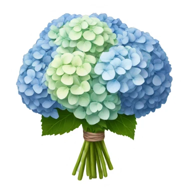 hydrangea bouquet sticker