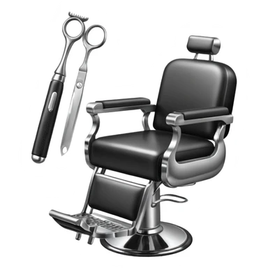 barber shop items sticker