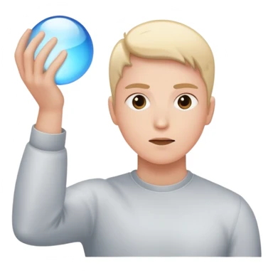 person using telekinesis powers to lift objects with their mind sticker