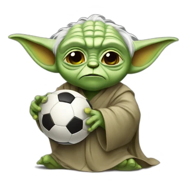soccer yoda sticker