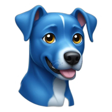 blue-dog sticker