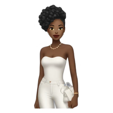 Beautiful Black women fashion week sticker