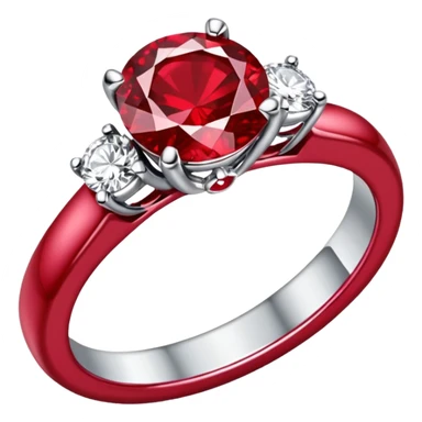 glitter rubi diamond married ring prata sticker