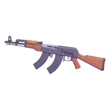 AK-47 weapon from Rust survival game sticker