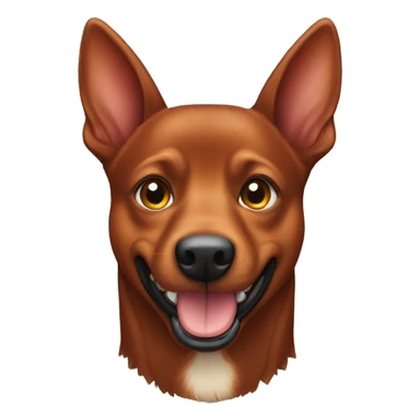 Red kelpie dog sticker