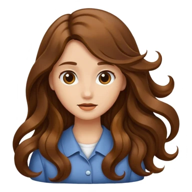 Just a long hair flowing sticker