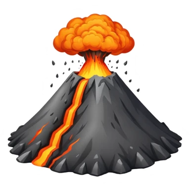 normal Volcano sticker