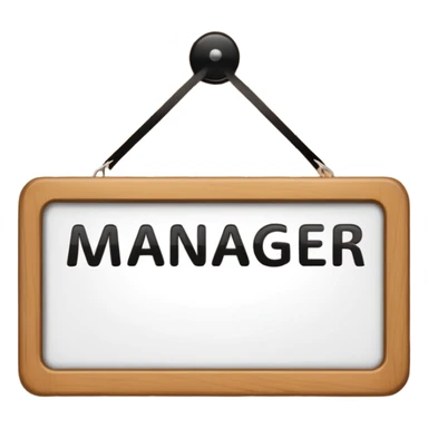 manager sign sticker