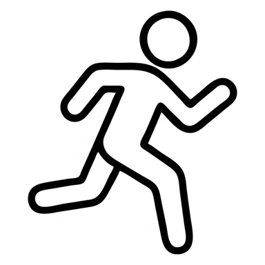 person running sticker