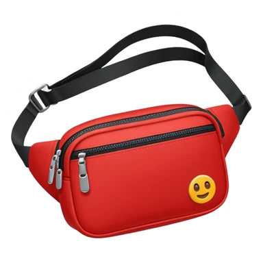 red waist bags sticker