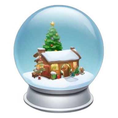 Christmas snow globe vr headset inside sticker