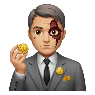 dc two face sticker