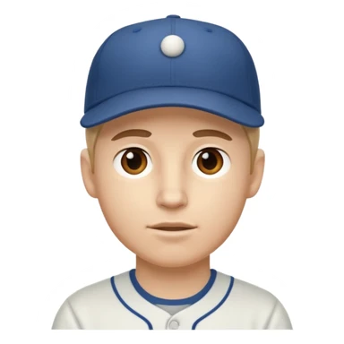 white guy with a baseball cap sticker