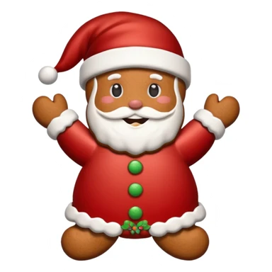 santa gingerbread sticker