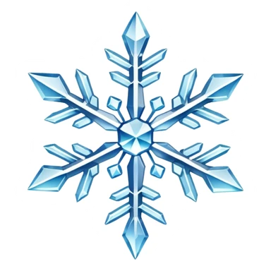 crystal snowflake sticker