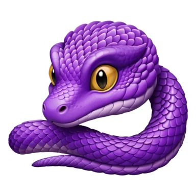 A very Sorry little purple cute viper sticker