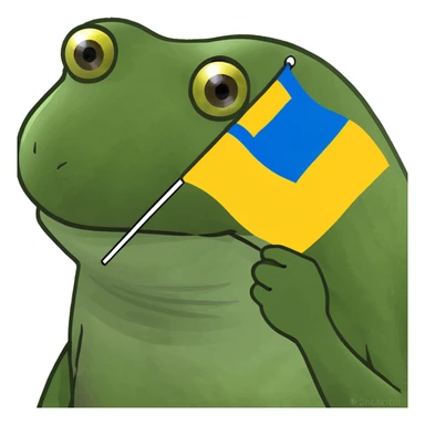 Ukraine flag sticker