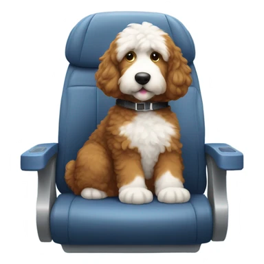 Bernedoodle in airplane sticker