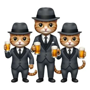 dead cat mafia , beer sticker