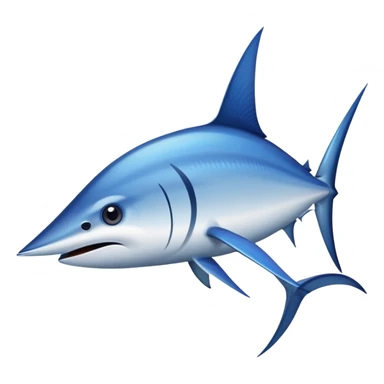 Swordfish with pointed nose sticker