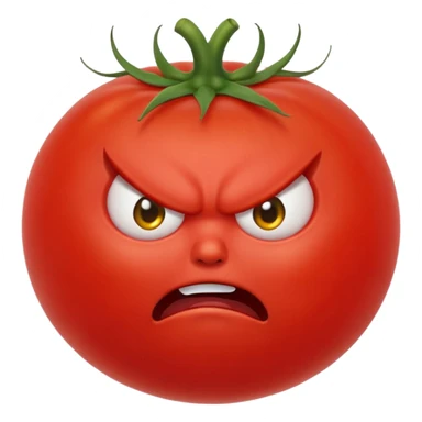 Angry tomato sticker