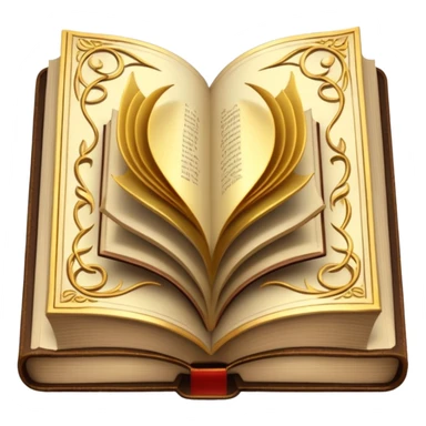 a magic book of knowledge sticker
