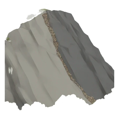 Rockfall down slope sticker
