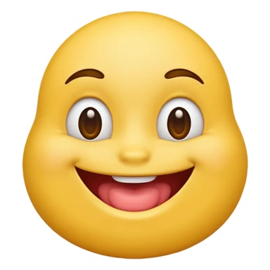 Yellow emoji with big fat lips sticker