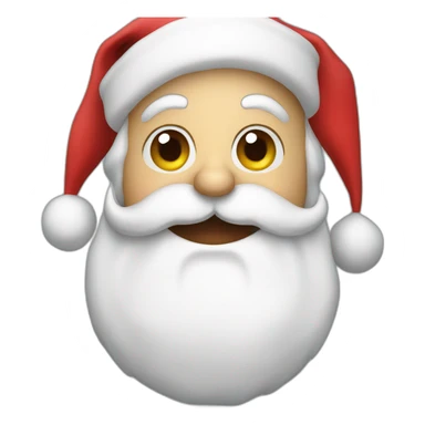  santa with a kiss on the cheek sticker