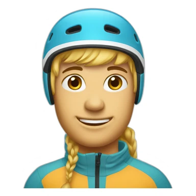 cross-country ski sticker