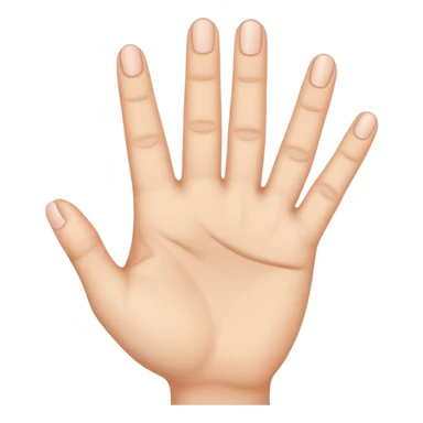 A hand holding up the first 3 fingers and then others are down sticker