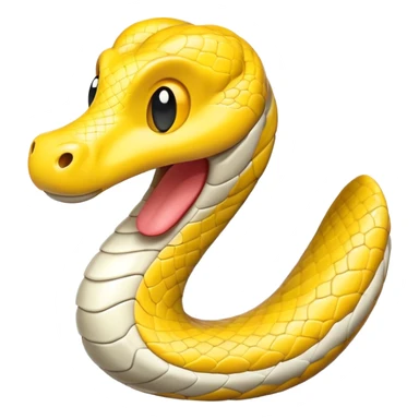 Create  a python emoji which is white in color sticker