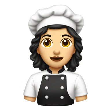 Che's kiss from a female chef sticker