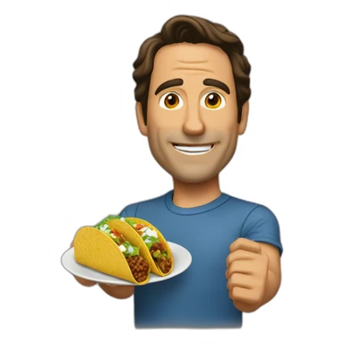 Jeff-probst-eating-a-taco sticker