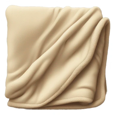 Cozy folded beige blanket sticker