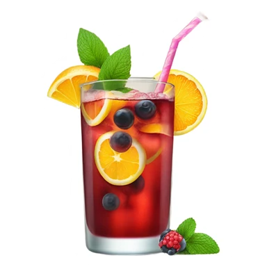 Glass of sangria sticker