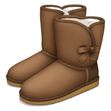Cute mocha brown uggs sticker
