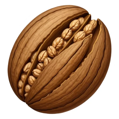 walnut seed of the walnut tree. no face! sticker