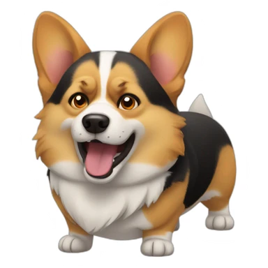 corgi angry sticker