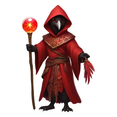red kenku mage sticker