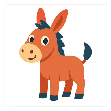 cute donkey sticker