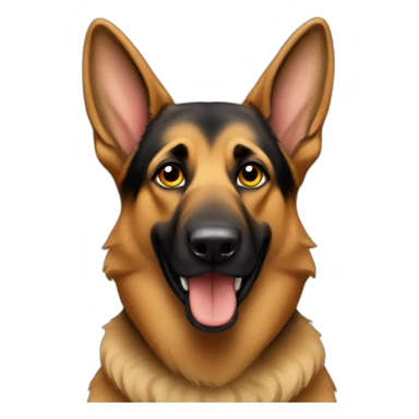 German Shepherd Dog rabbi sticker